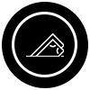 Abstract Icon of a Roof Suggesting Roofing Services