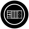 Abstract Icon Depicting Siding Panels in a Circular Design